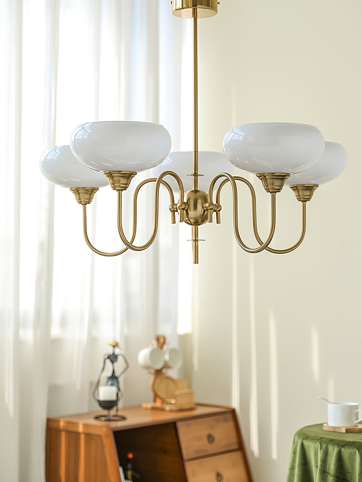 Noravia Glass Chandelier-Moonnatur