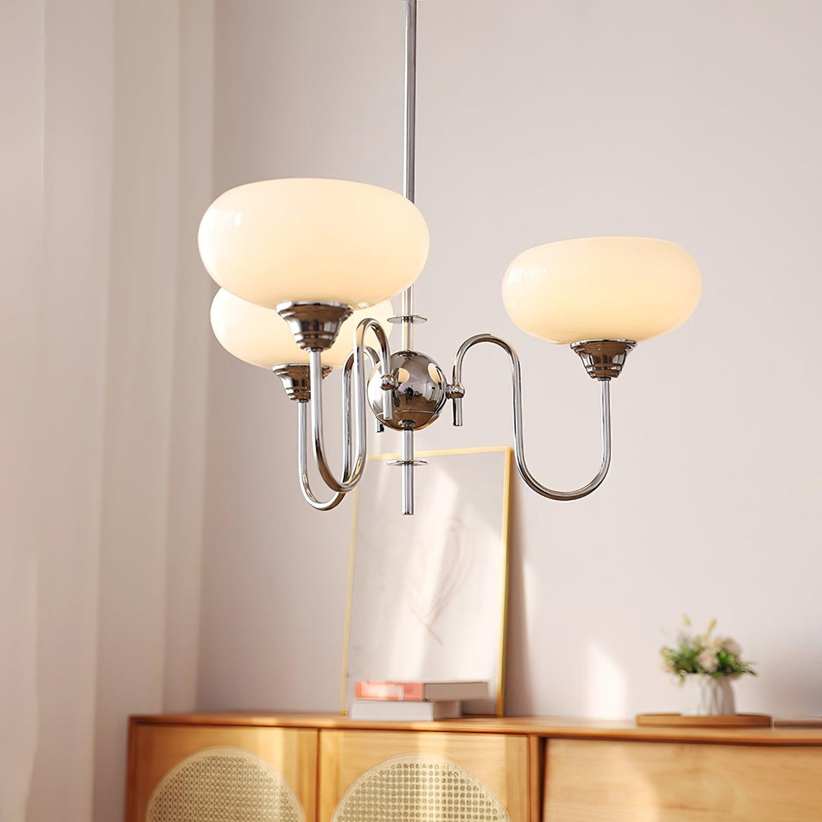 Noravia Glass Chandelier-Moonnatur