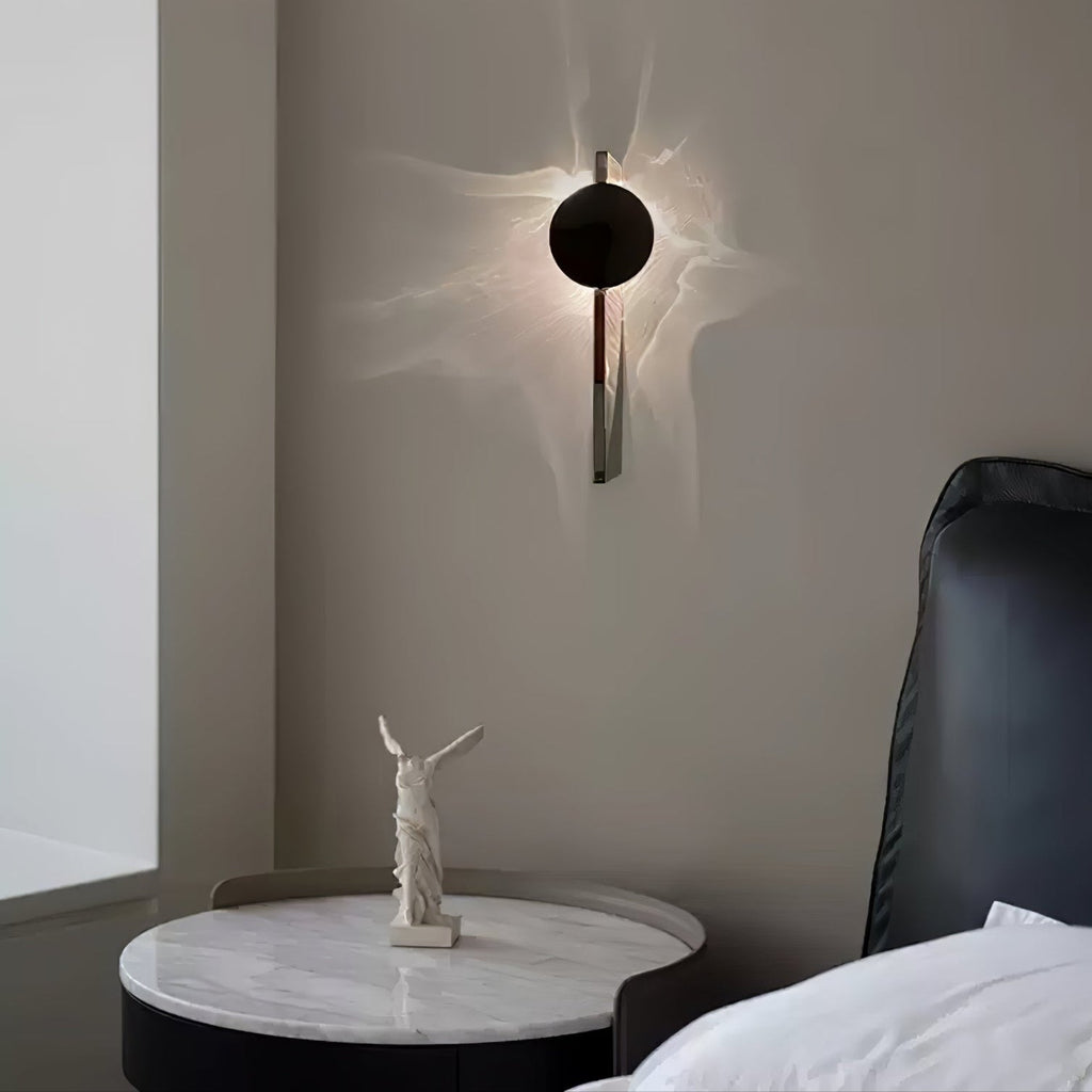 Luvella Steel Wall Light-Moonnatur