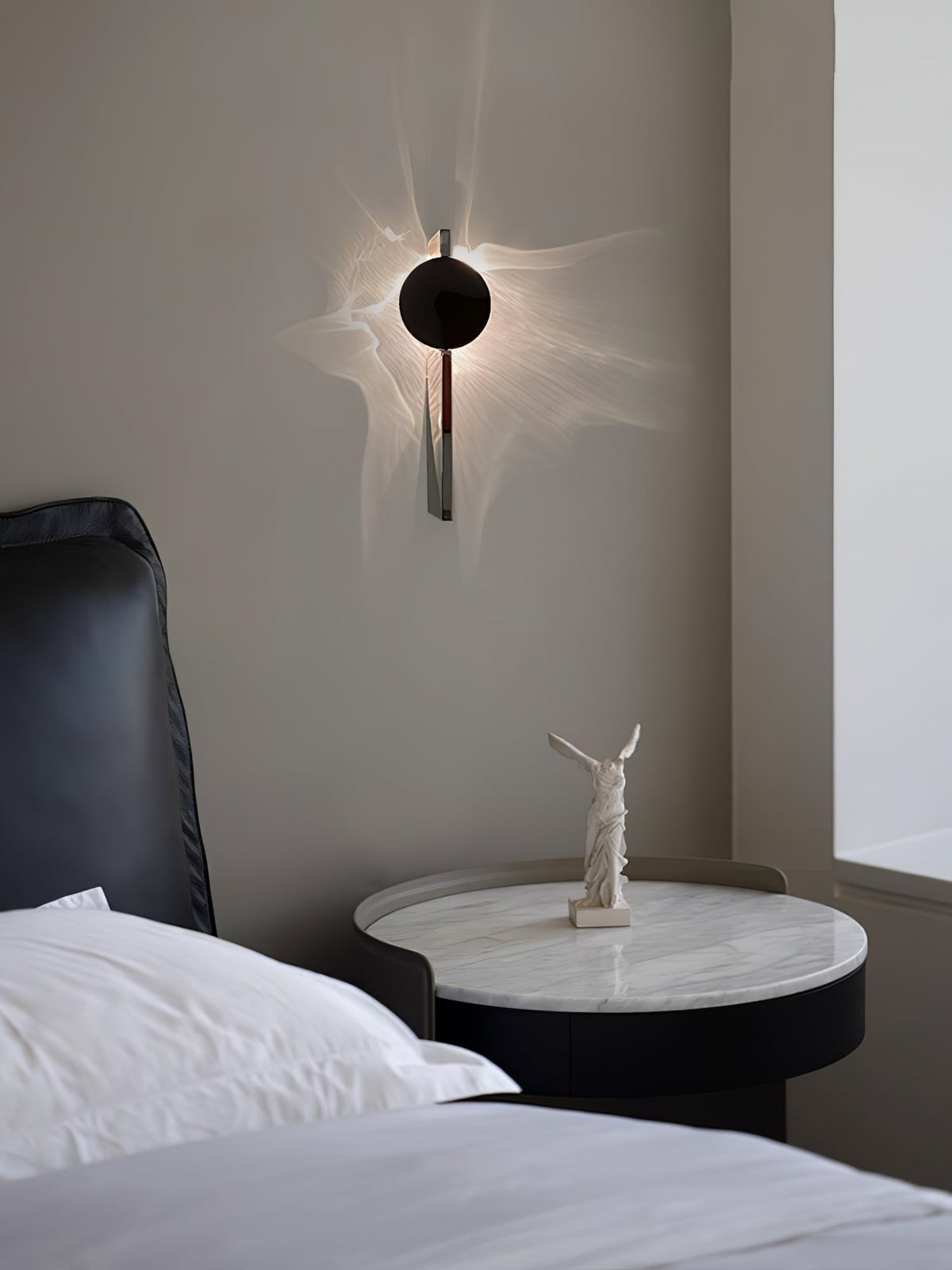 Luvella Steel Wall Light-Moonnatur