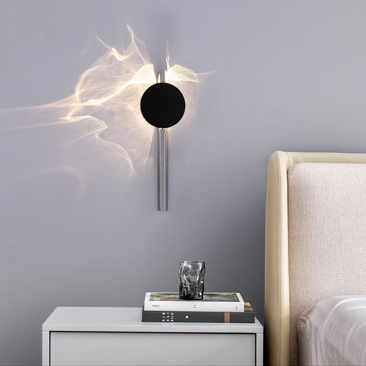 Luvella Steel Wall Light-Moonnatur