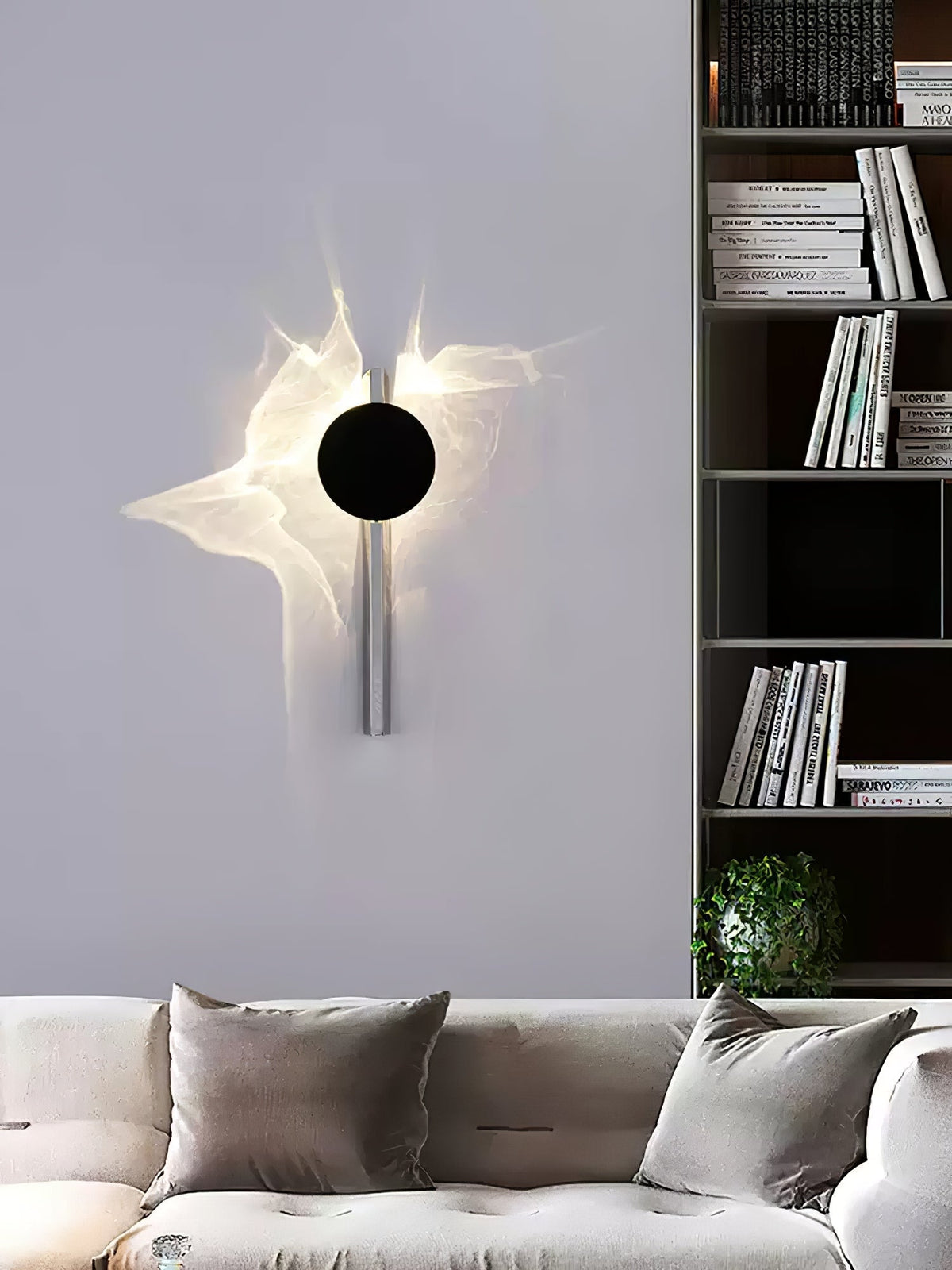 Luvella Steel Wall Light-Moonnatur