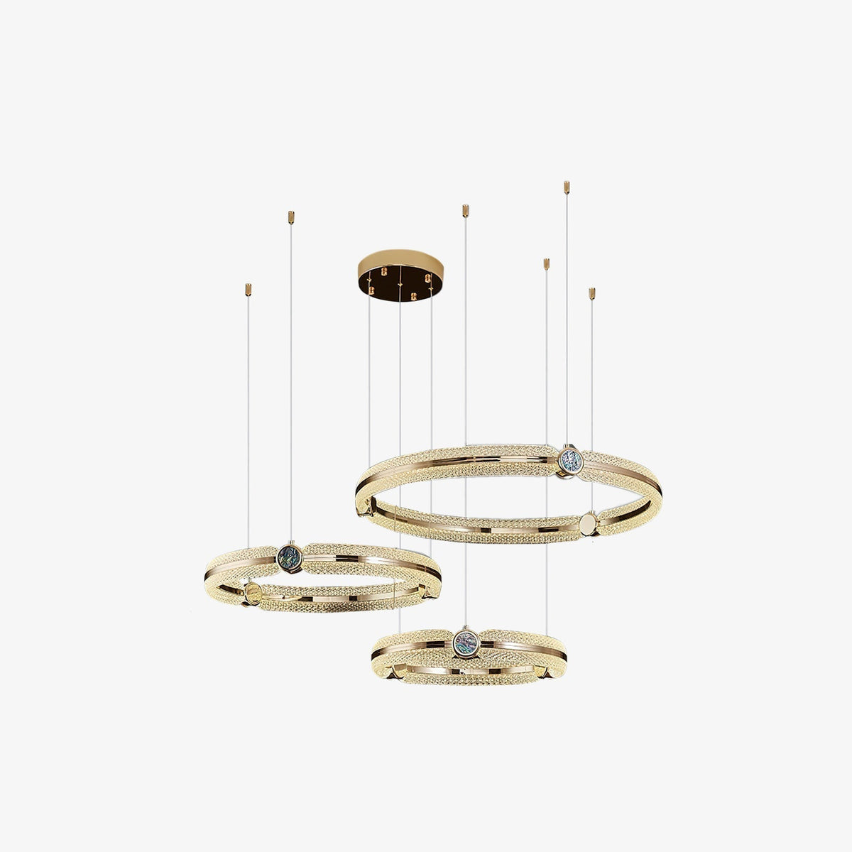 Vareniel Aluminium Chandelier-Moonnatur