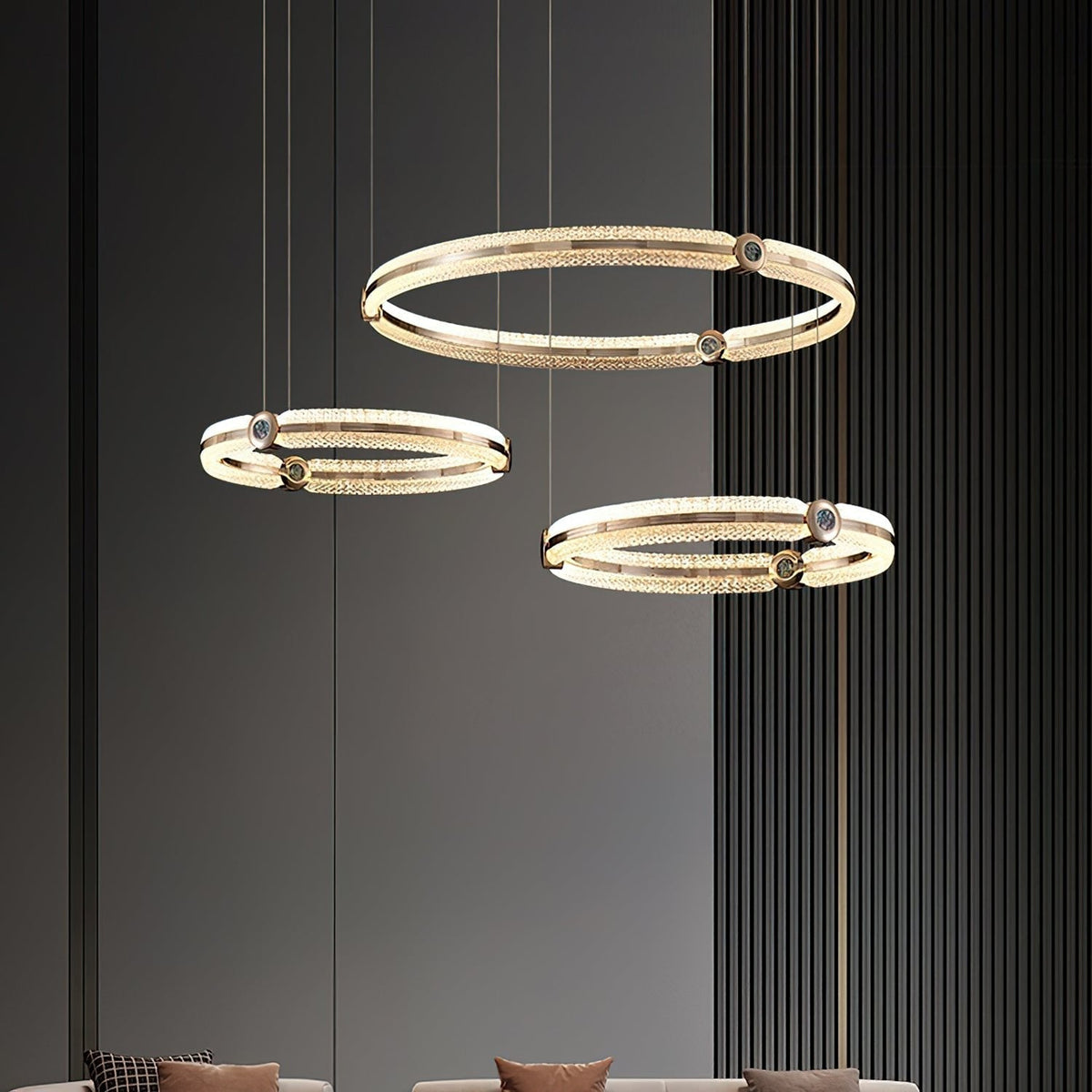 Vareniel Aluminium Chandelier-Moonnatur