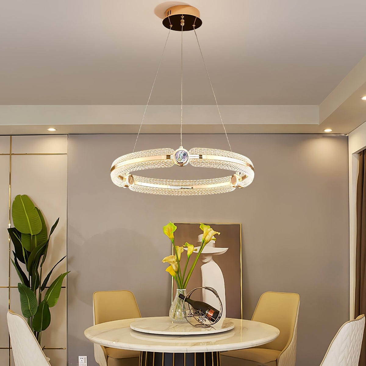 Vareniel Aluminium Chandelier-Moonnatur