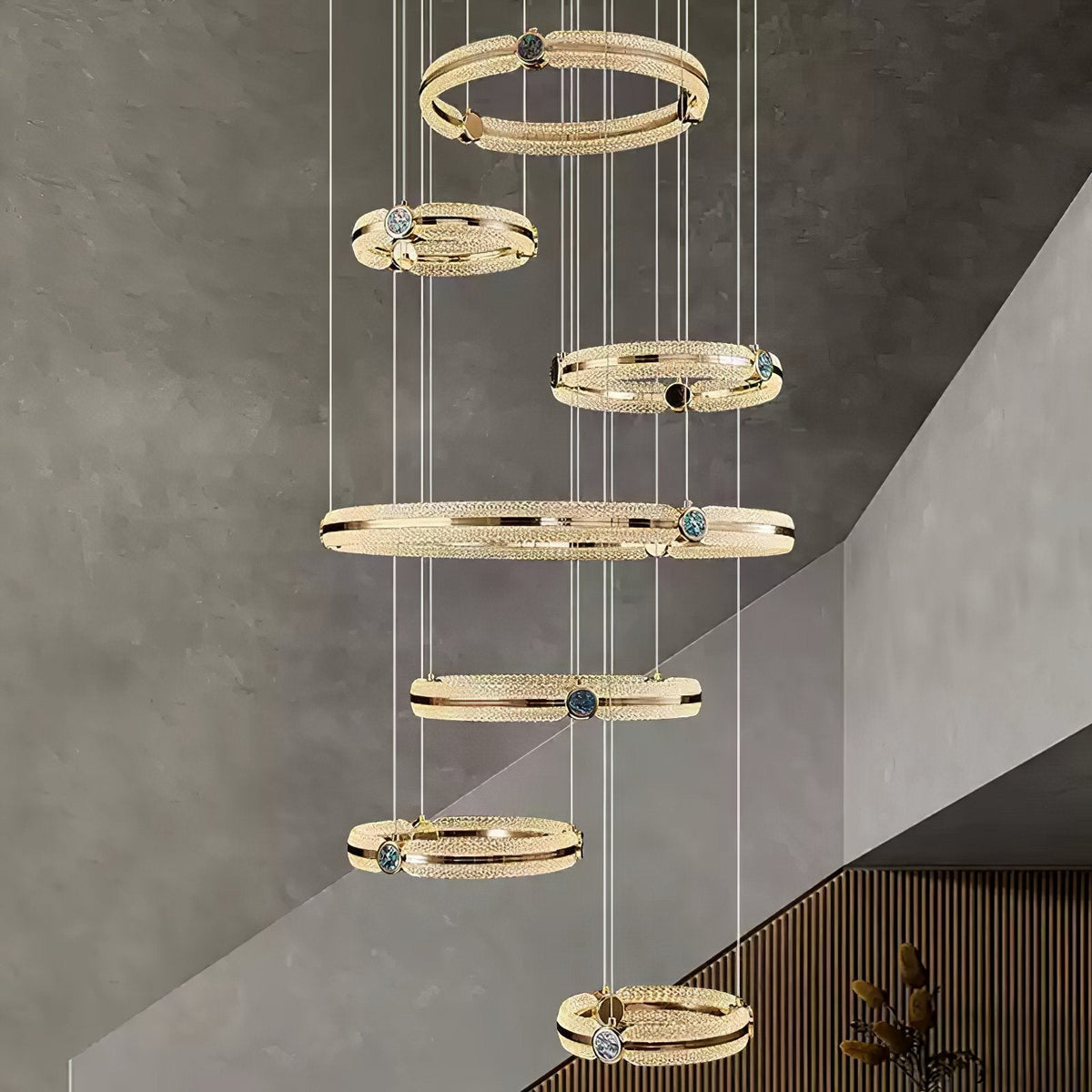 Vareniel Aluminium Chandelier-Moonnatur