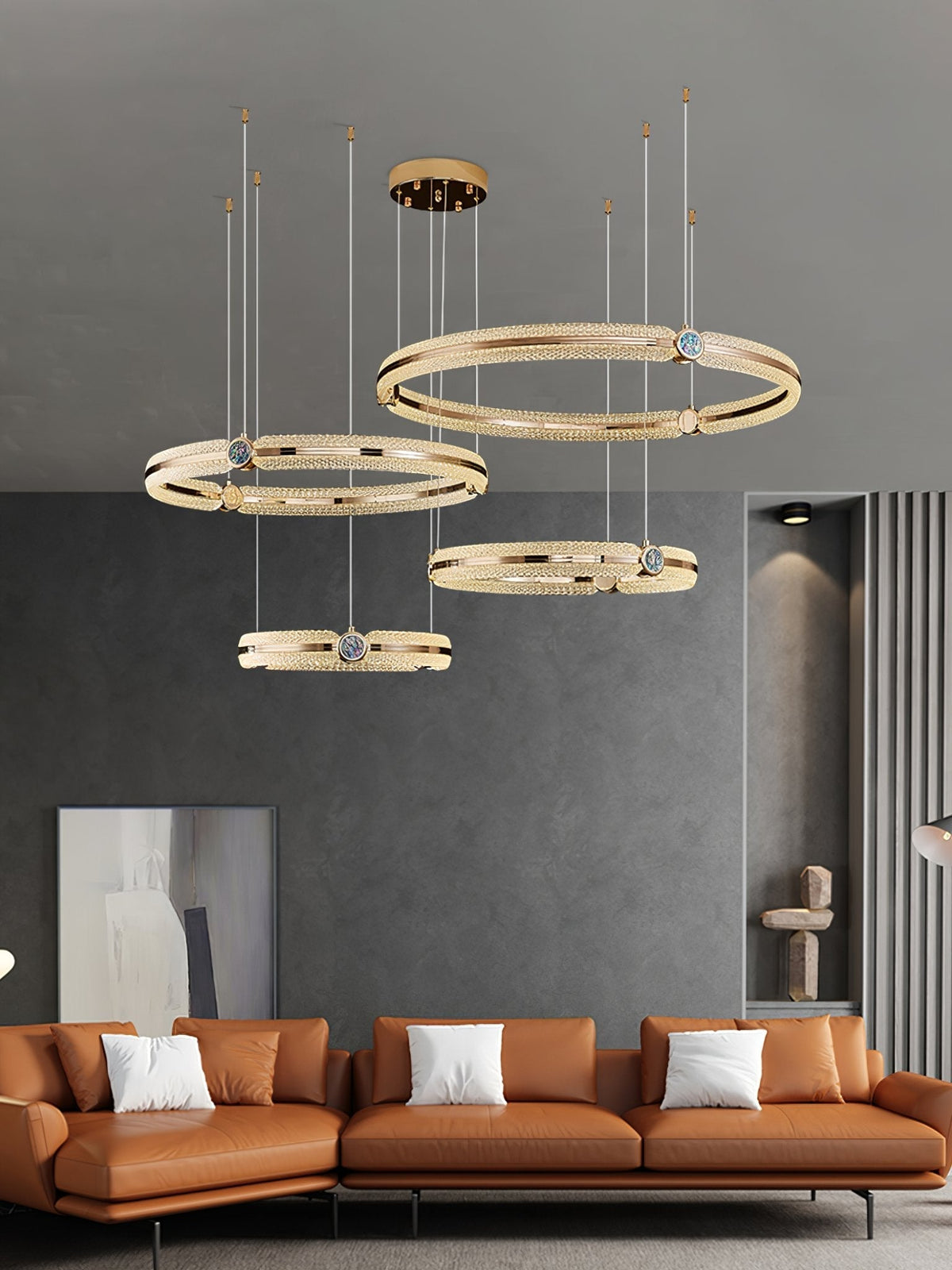 Vareniel Aluminium Chandelier-Moonnatur
