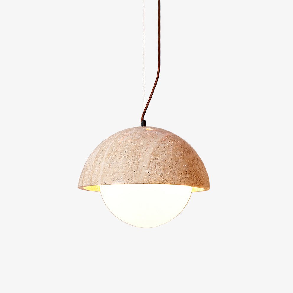 Ordeleth Travertine Pendant Light-Moonnatur