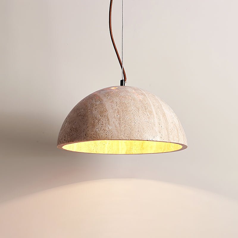 Ordeleth Travertine Pendant Light-Moonnatur