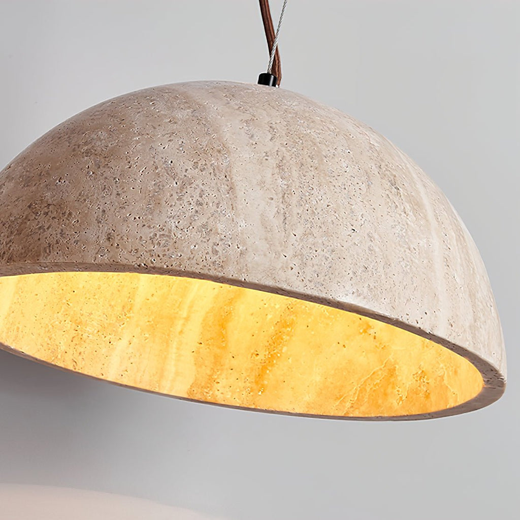 Ordeleth Travertine Pendant Light-Moonnatur