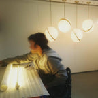 Olivra Acrylic Pendant Lamp-Moonnatur
