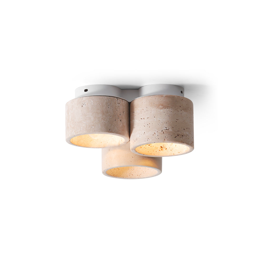 Woldenbrook Travertine Ceiling Light-Moonnatur