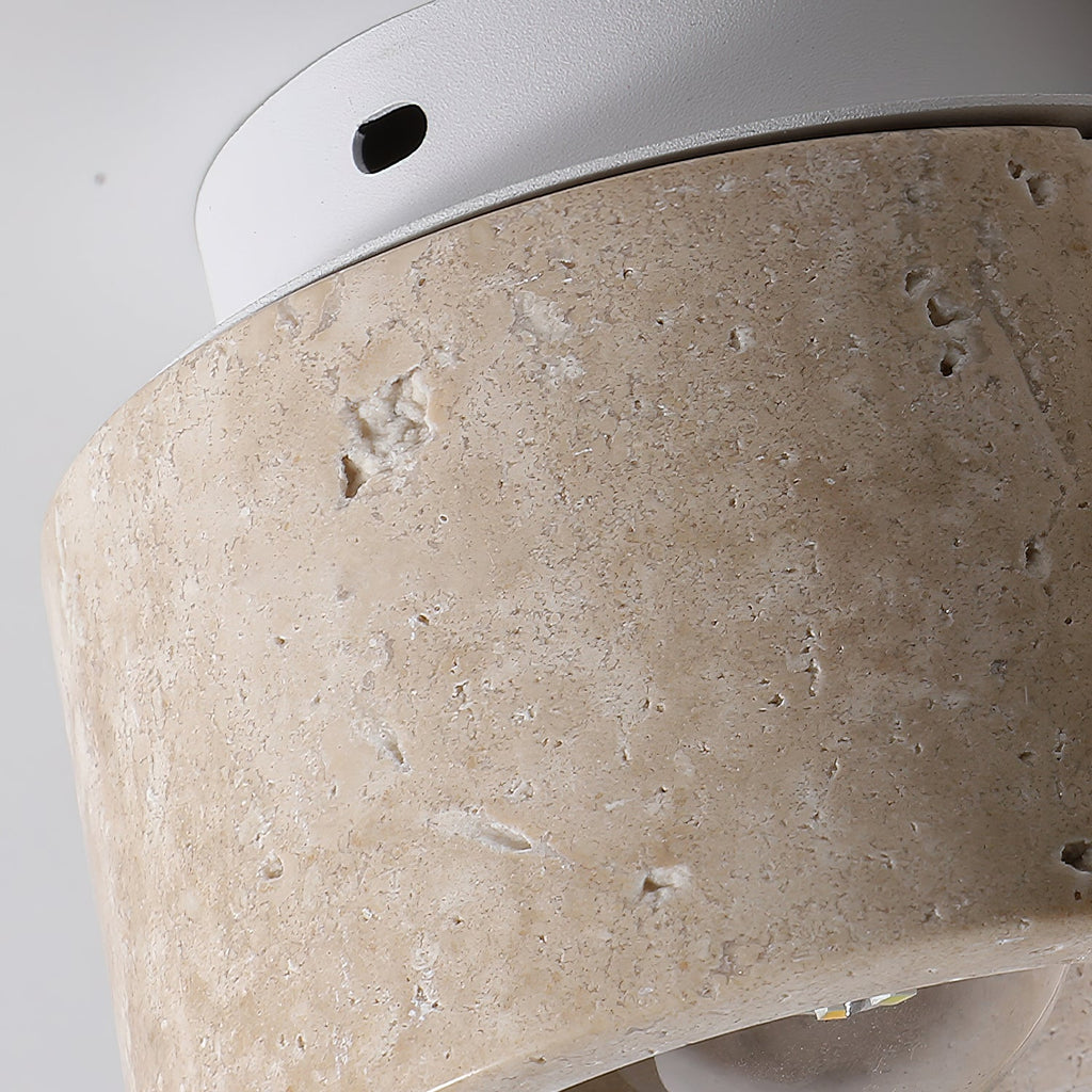 Woldenbrook Travertine Ceiling Light-Moonnatur
