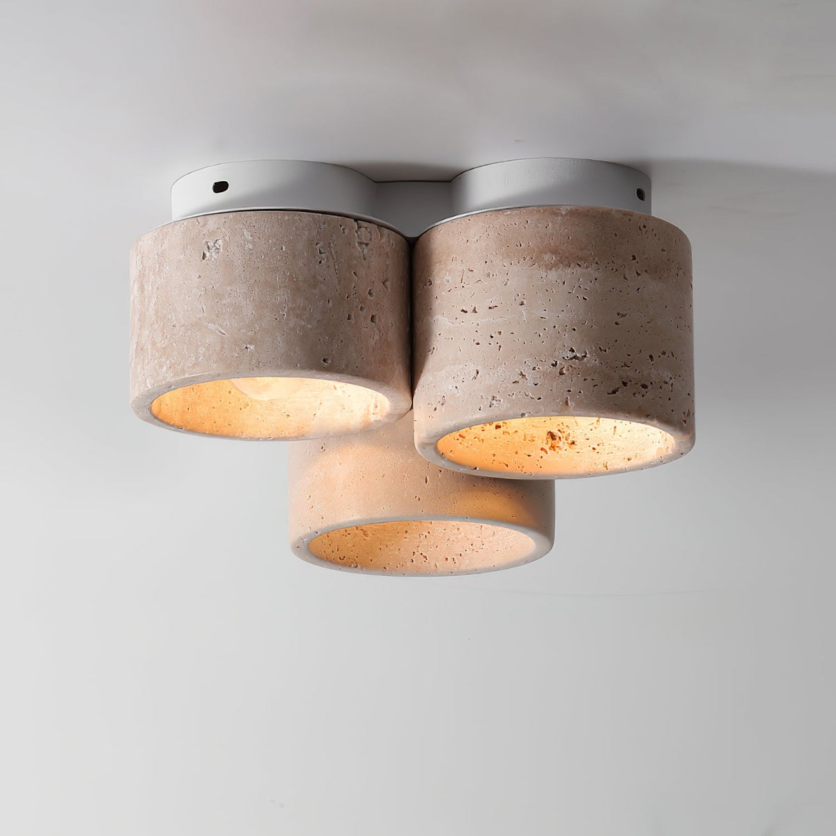 Woldenbrook Travertine Ceiling Light-Moonnatur