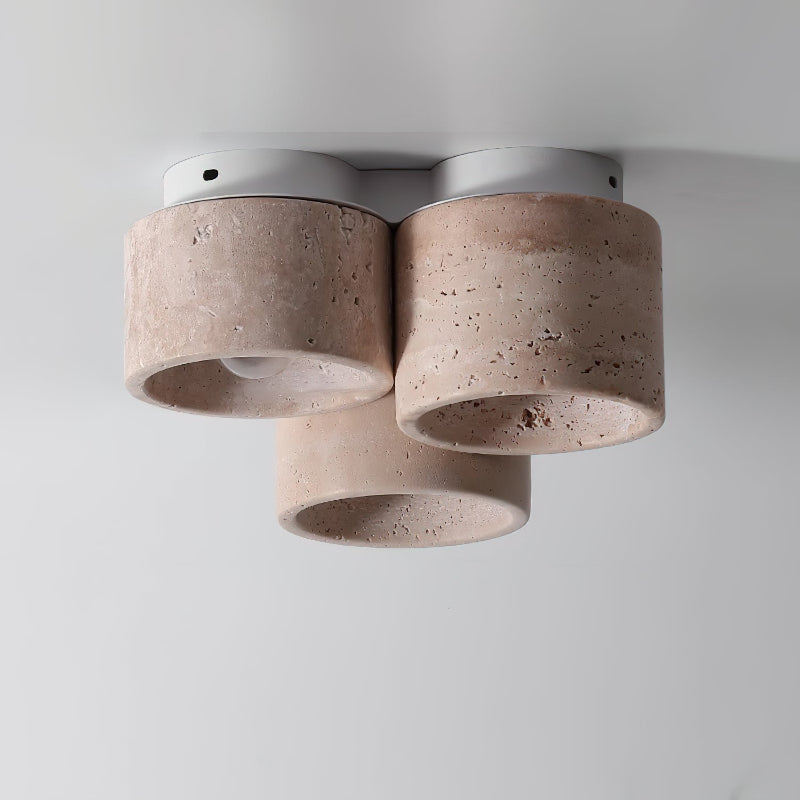 Woldenbrook Travertine Ceiling Light-Moonnatur