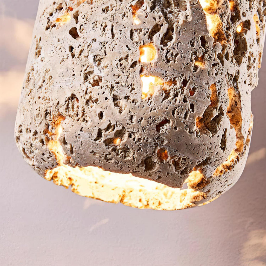 Ivrenbrook Travertine Pendant Light-Moonnatur