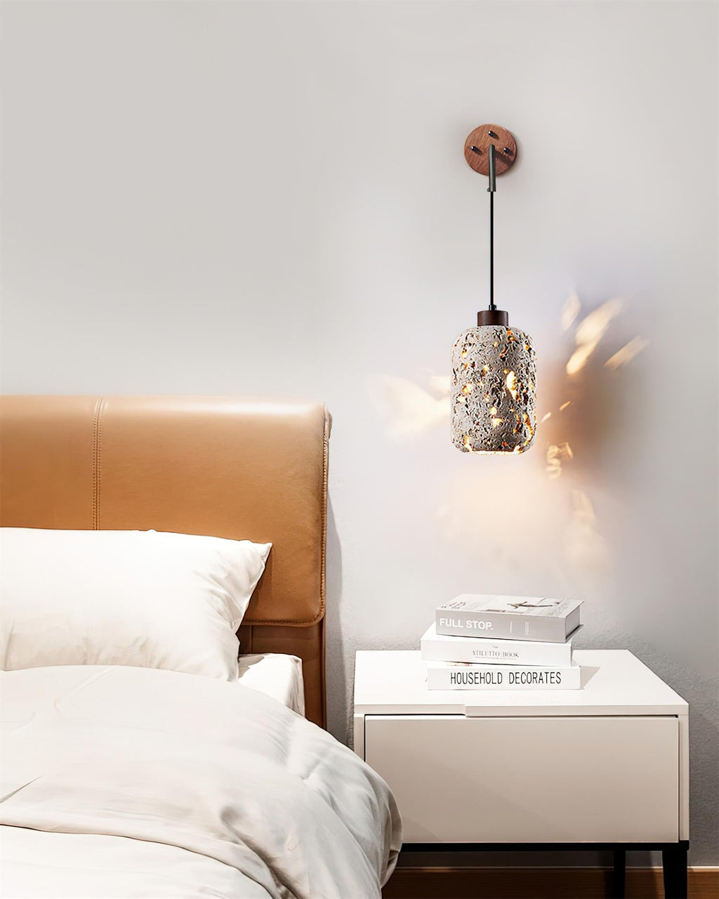 Oswenlynne Travertine Wall Light-Moonnatur