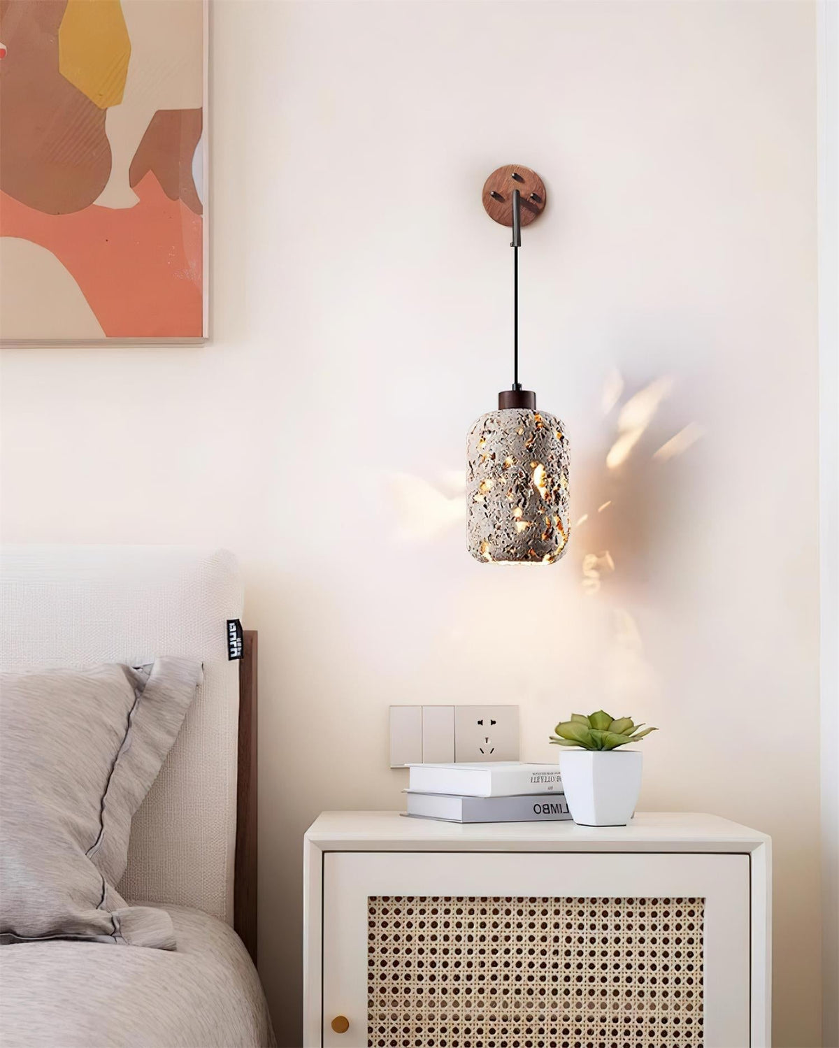 Oswenlynne Travertine Wall Light-Moonnatur