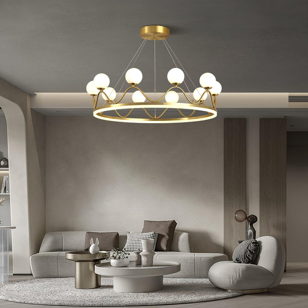 Renveris Glass Chandelier-Moonnatur