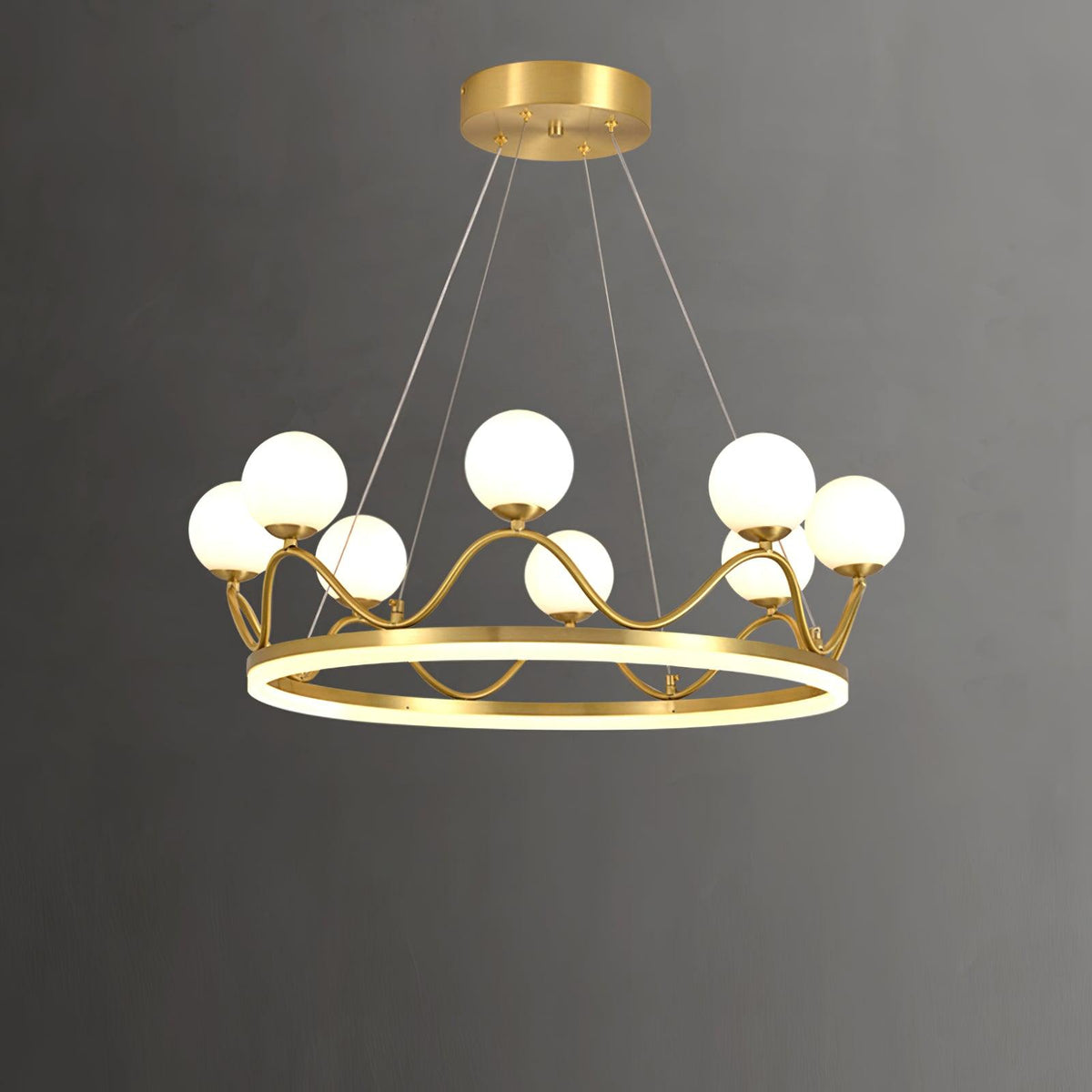 Renveris Glass Chandelier-Moonnatur