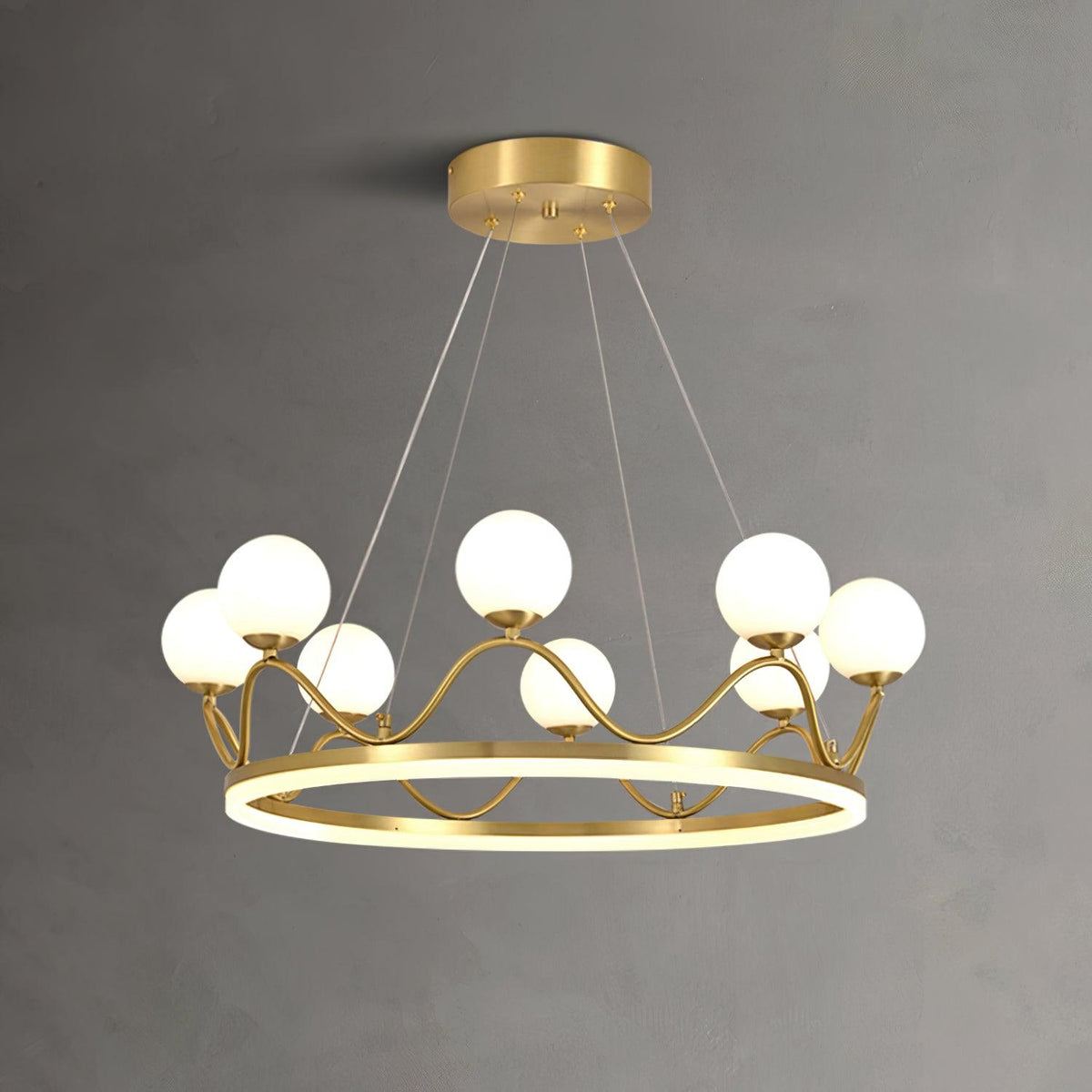 Renveris Glass Chandelier-Moonnatur