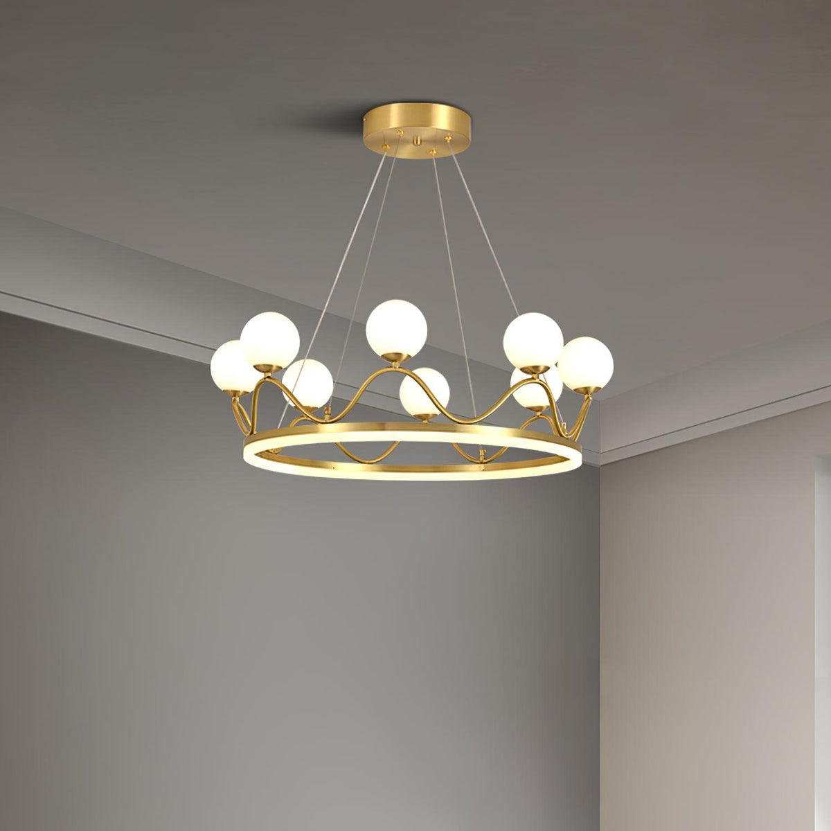 Renveris Glass Chandelier-Moonnatur