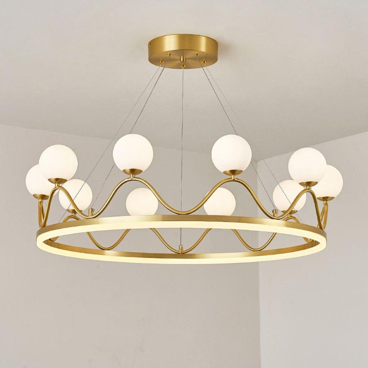 Renveris Glass Chandelier-Moonnatur