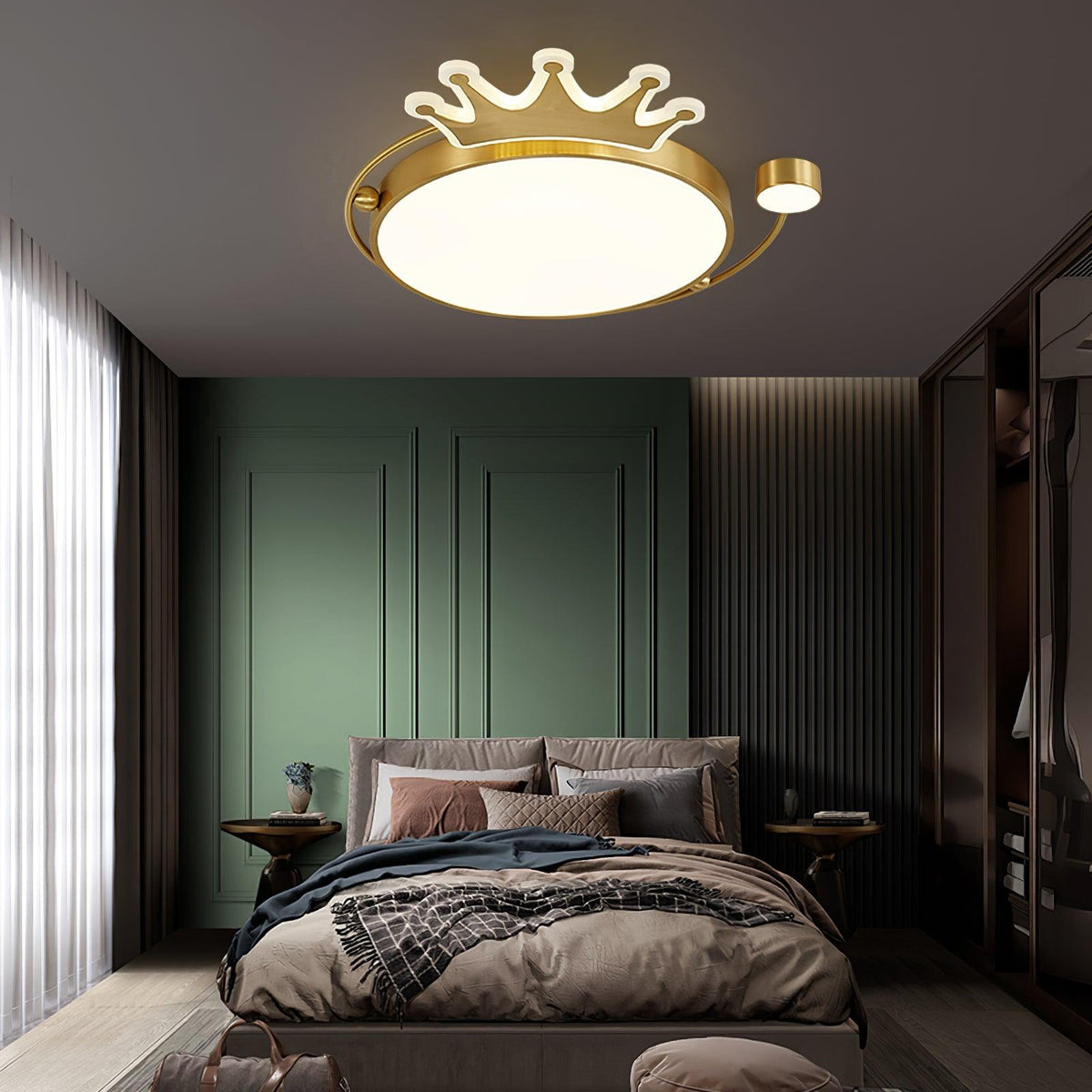 Baldenenna Brass Ceiling Light-Moonnatur