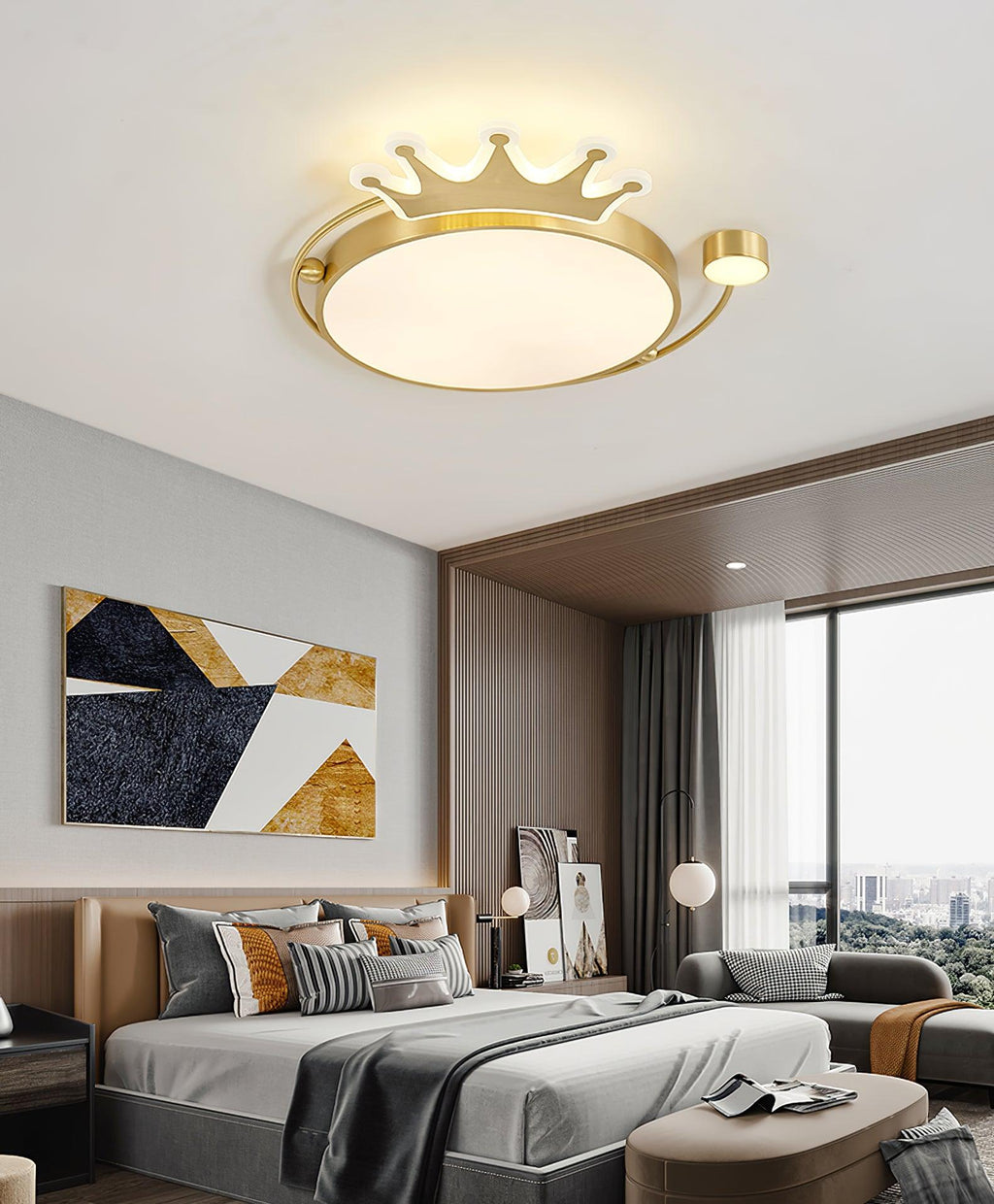 Baldenenna Brass Ceiling Light-Moonnatur