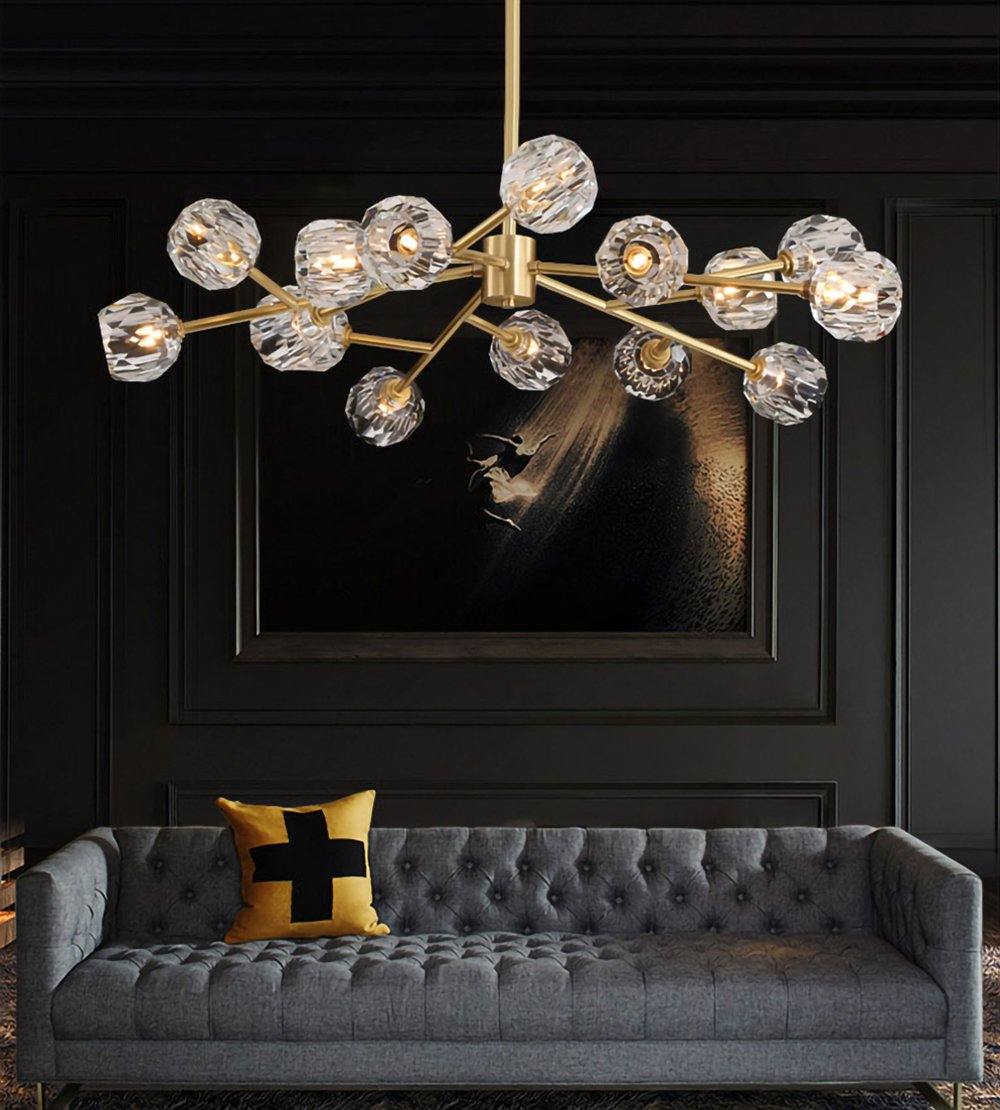 Hiorenna Crystal Chandelier-Moonnatur