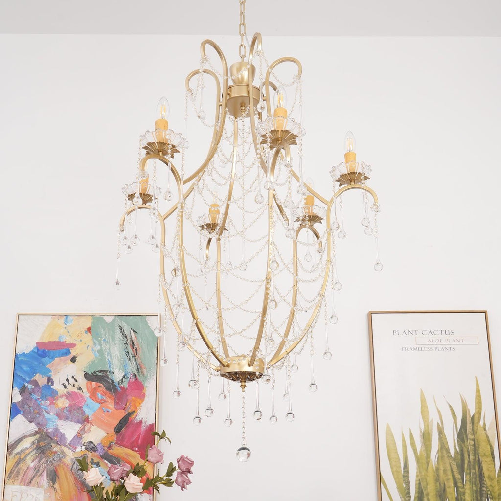 Davenaria Glass Chandelier-Moonnatur