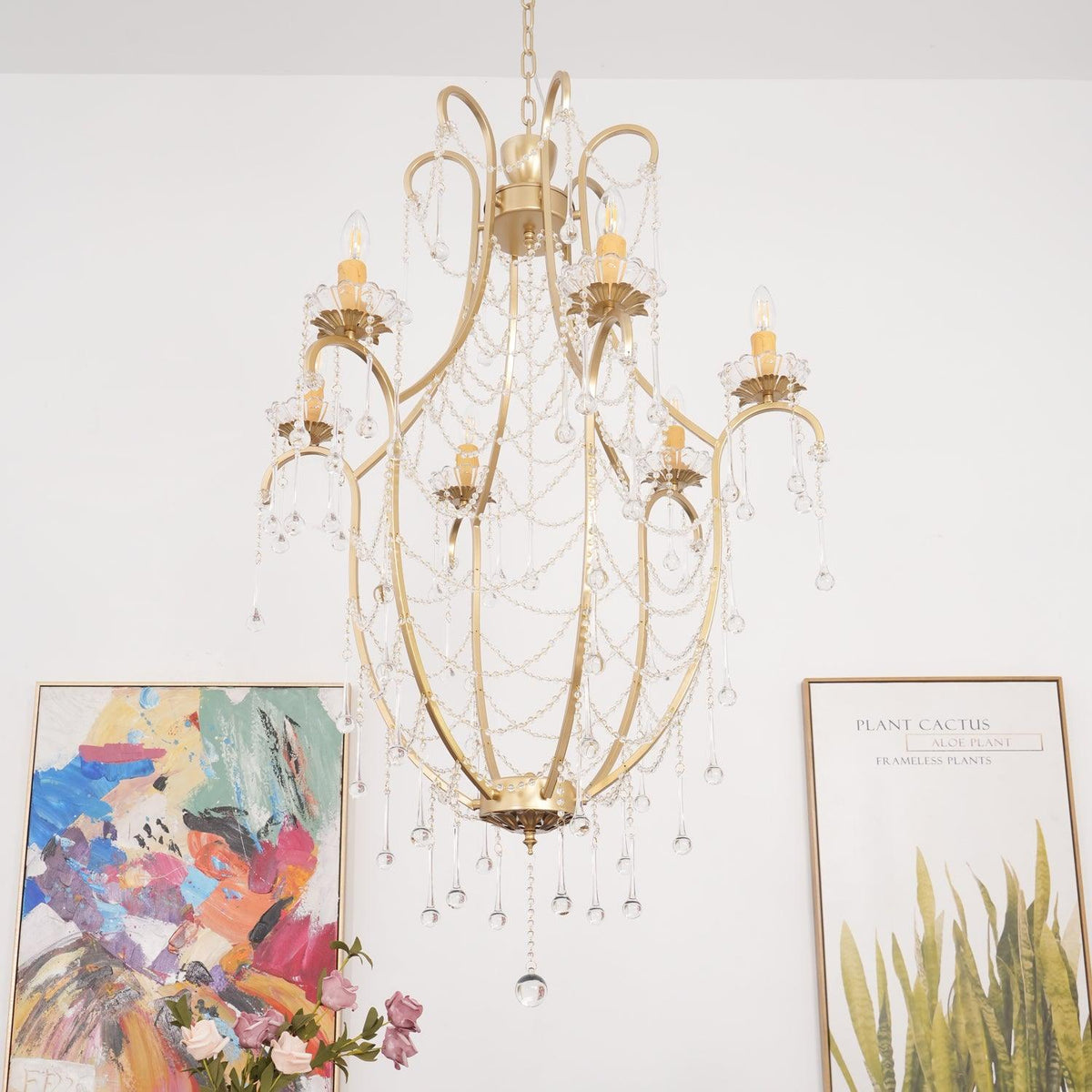 Davenaria Glass Chandelier-Moonnatur