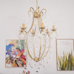 Davenaria Glass Chandelier-Moonnatur
