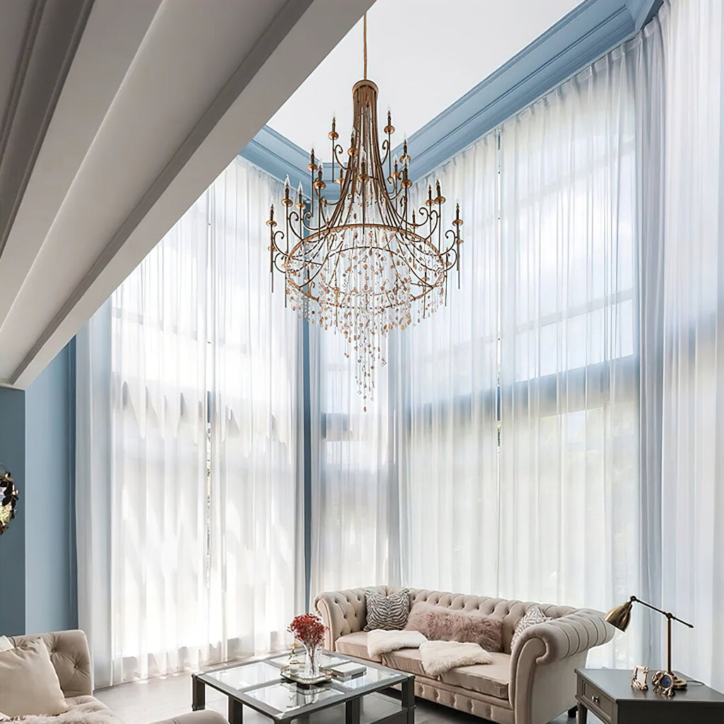 Halvoria Crystal Chandelier-Moonnatur