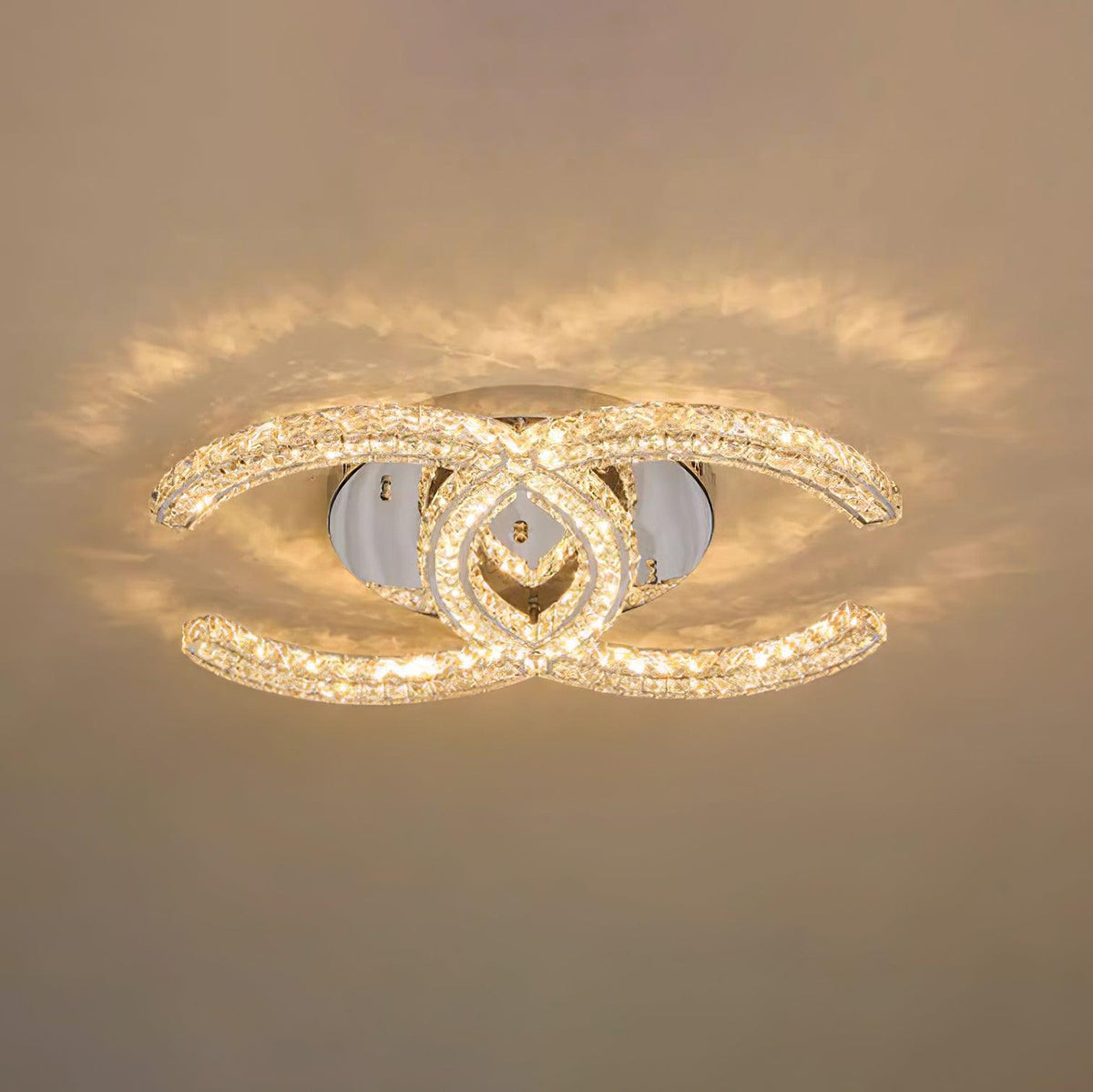 Oakenhaven Crystal Ceiling Light-Moonnatur