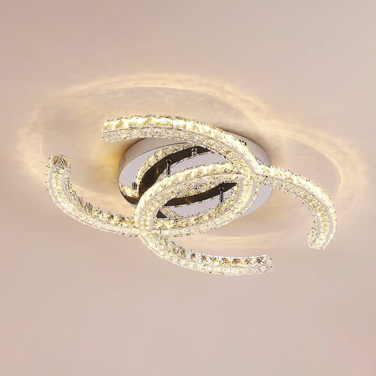 Oakenhaven Crystal Ceiling Light-Moonnatur