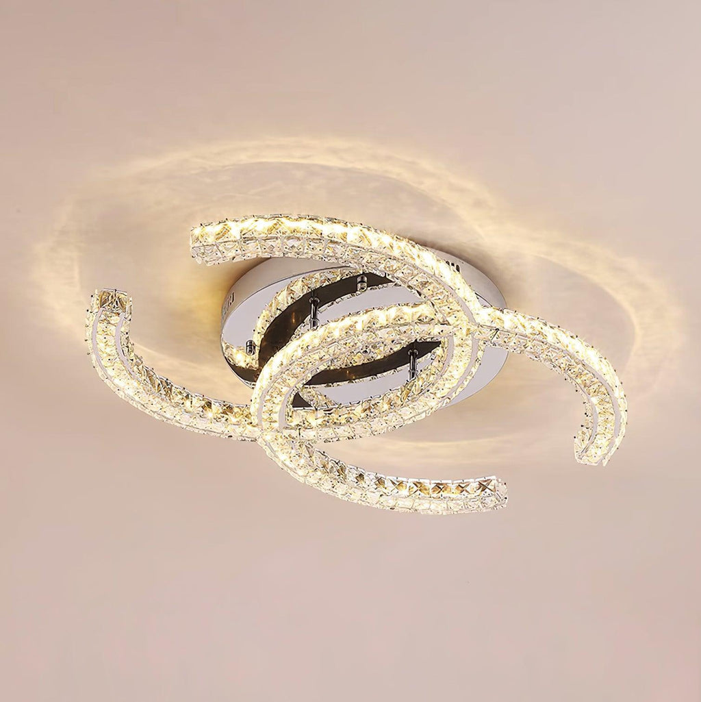 Oakenhaven Crystal Ceiling Light-Moonnatur