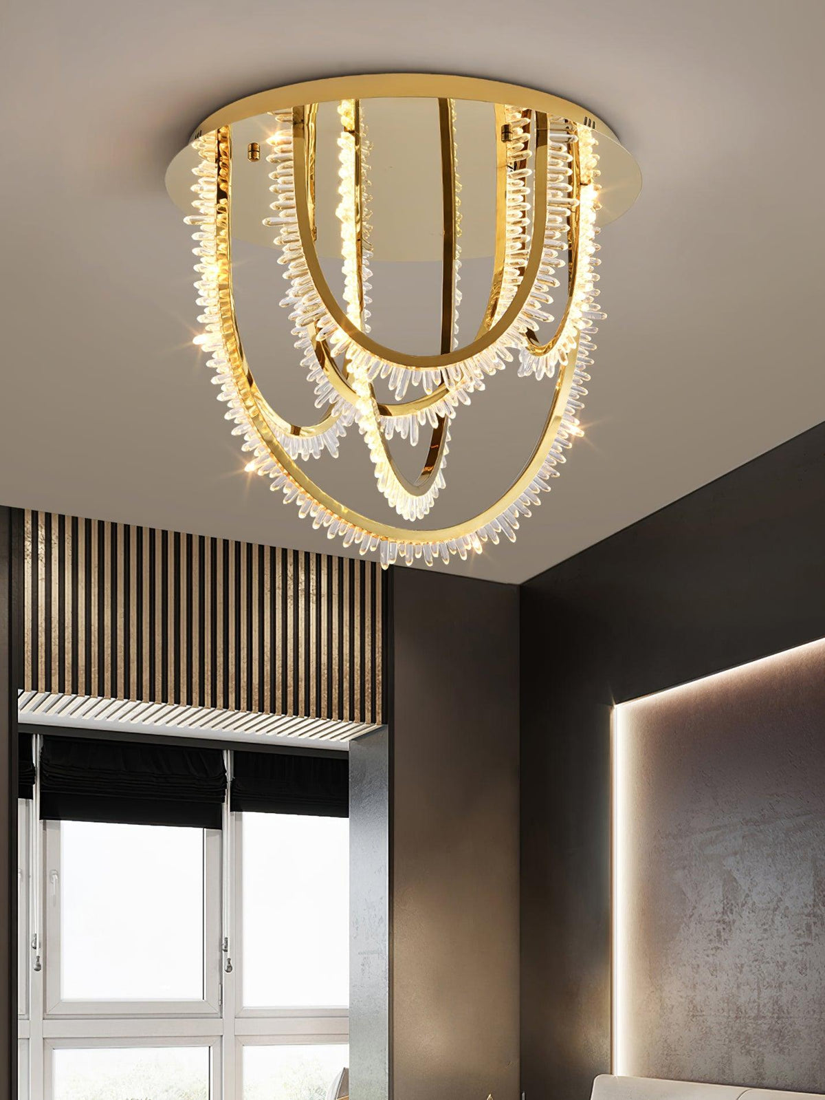 Embrella Crystal Ceiling Light-Moonnatur