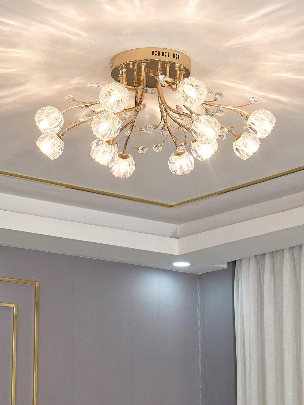 Perenaria Crystal Ceiling Light-Moonnatur