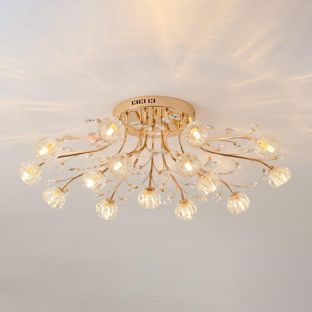 Perenaria Crystal Ceiling Light-Moonnatur