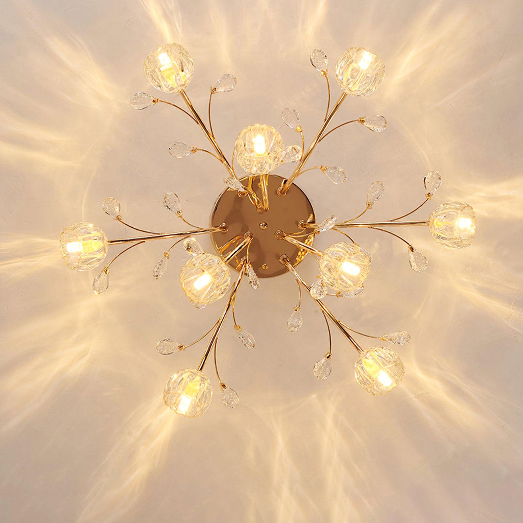 Perenaria Crystal Ceiling Light-Moonnatur