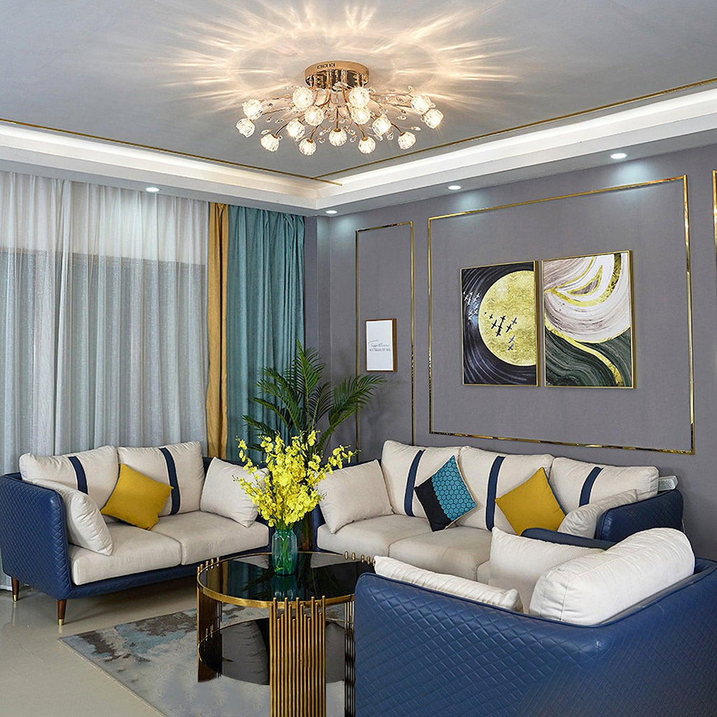Perenaria Crystal Ceiling Light-Moonnatur