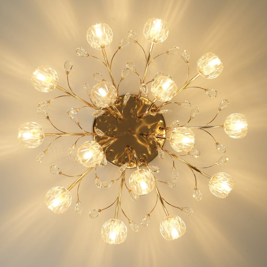 Perenaria Crystal Ceiling Light-Moonnatur