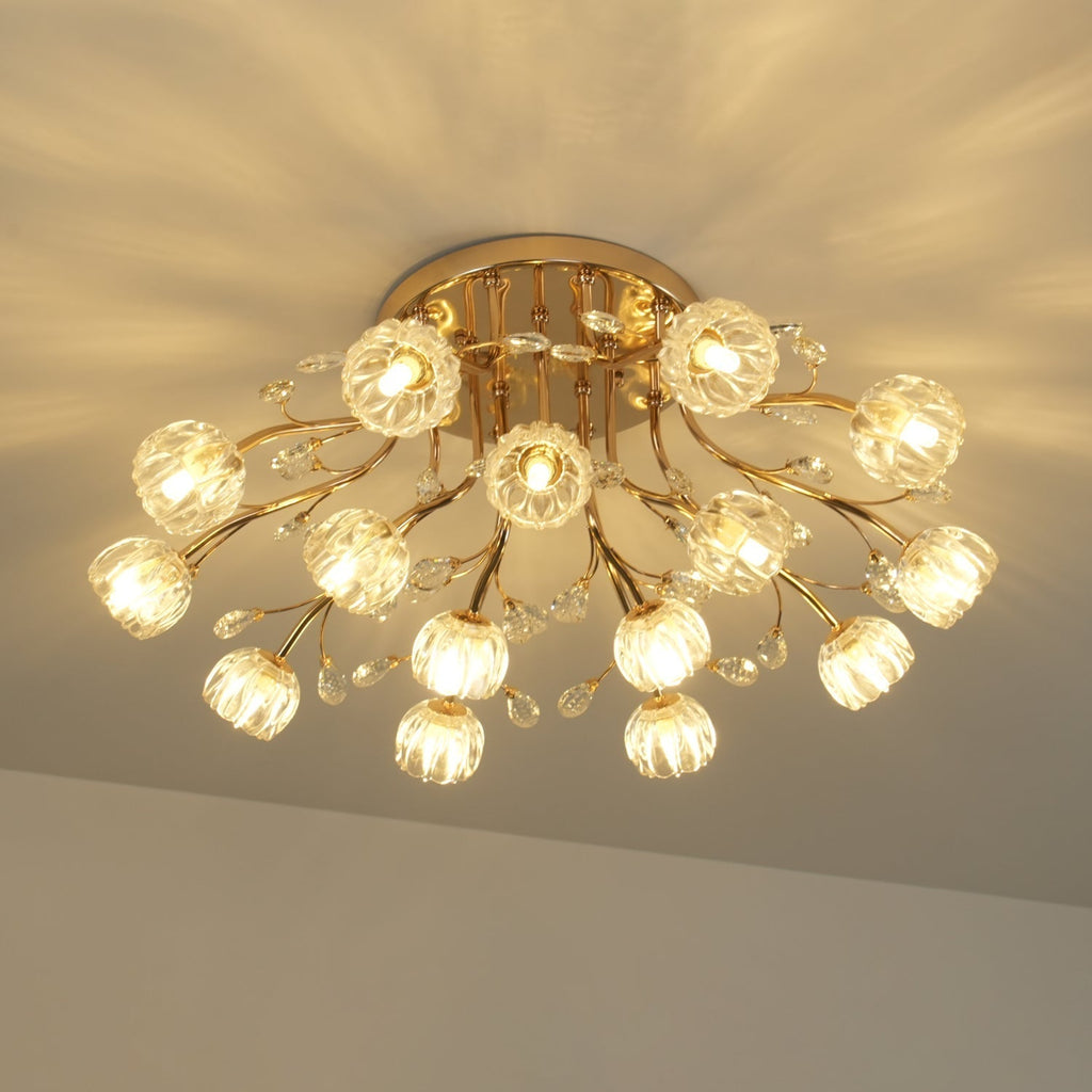 Perenaria Crystal Ceiling Light-Moonnatur