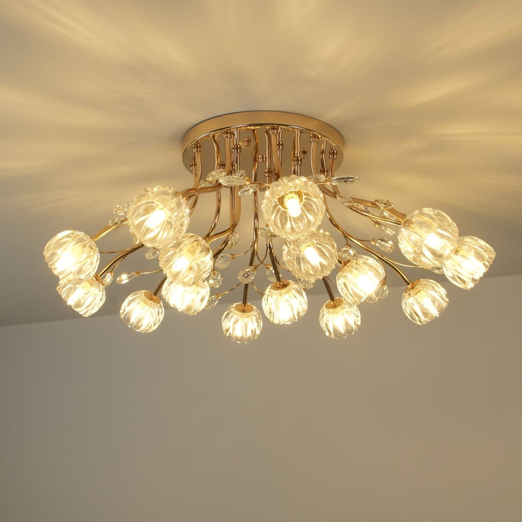 Perenaria Crystal Ceiling Light-Moonnatur