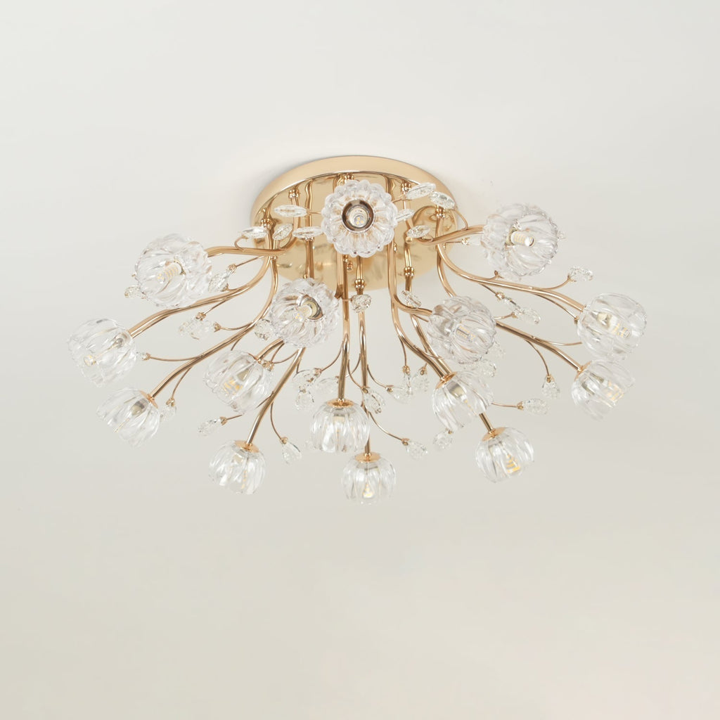 Perenaria Crystal Ceiling Light-Moonnatur