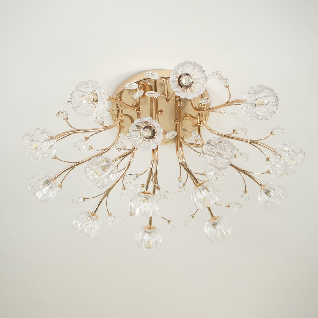 Perenaria Crystal Ceiling Light-Moonnatur