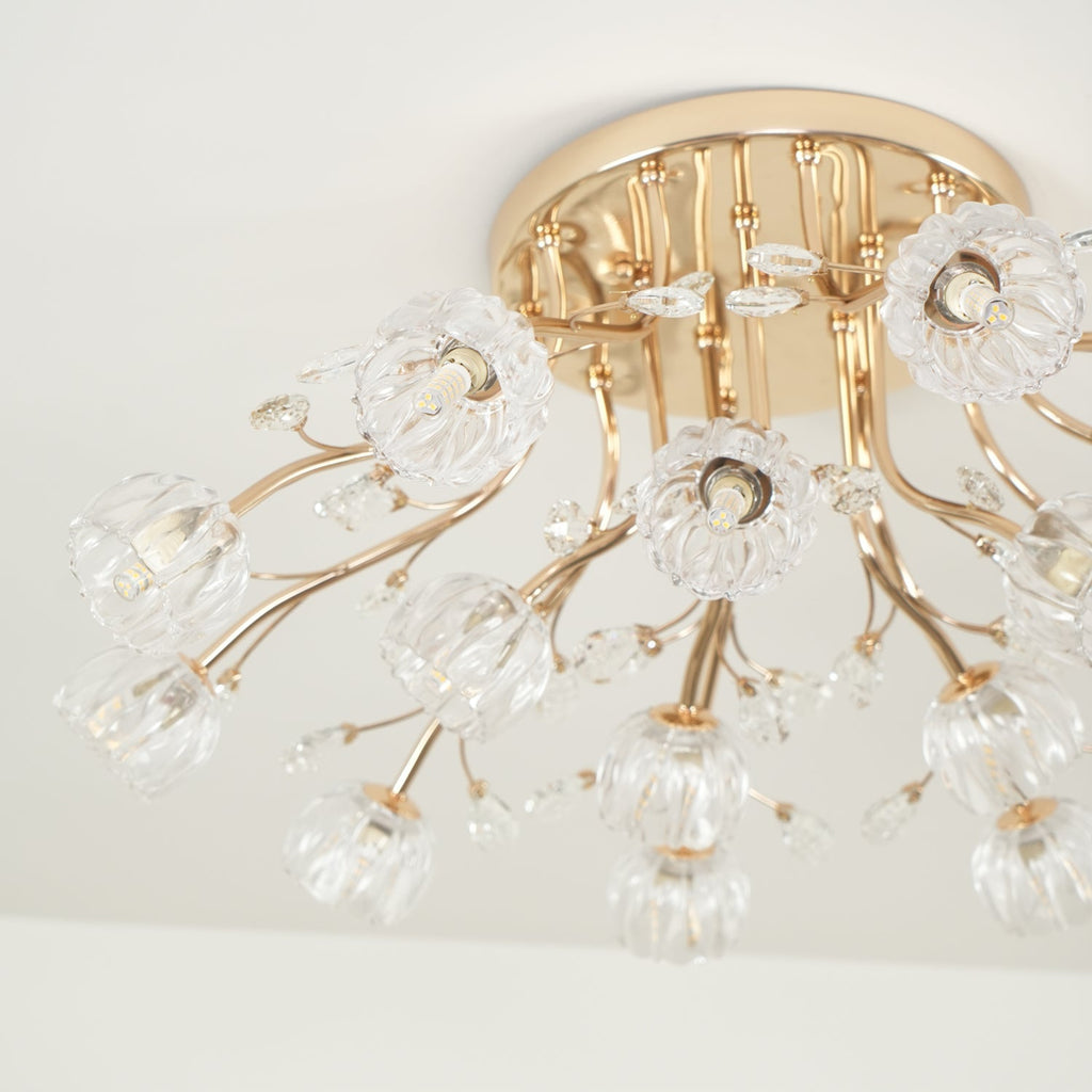 Perenaria Crystal Ceiling Light-Moonnatur
