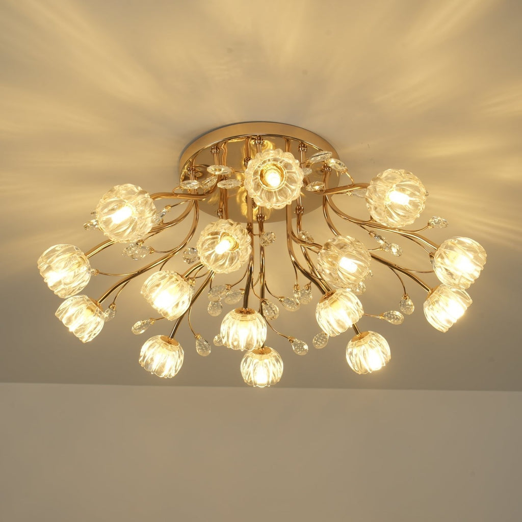Perenaria Crystal Ceiling Light-Moonnatur