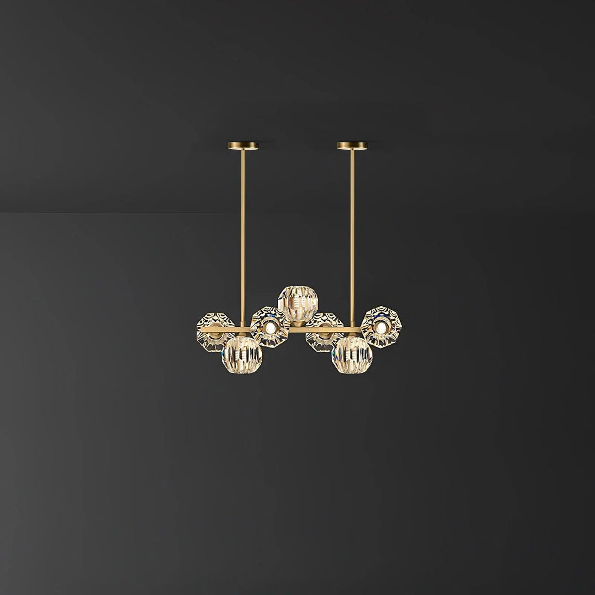 Lavenera Glass Chandelier-Moonnatur
